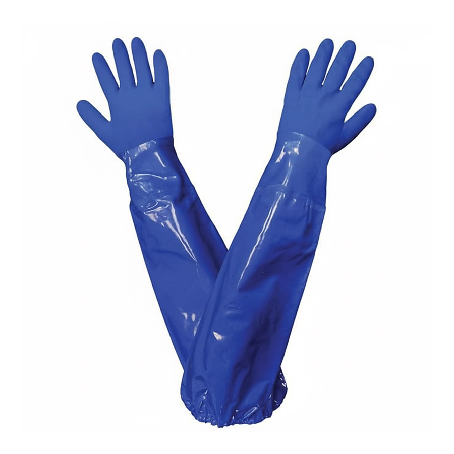 Piton Blue PVC Supported Gloves (LS-129) - 5