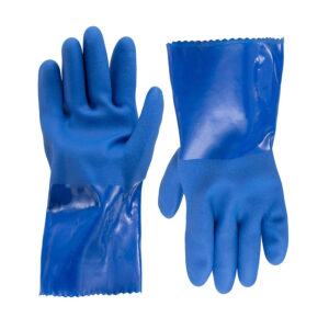 Piton Blue PVC Supported Gloves (LS-129) - 7