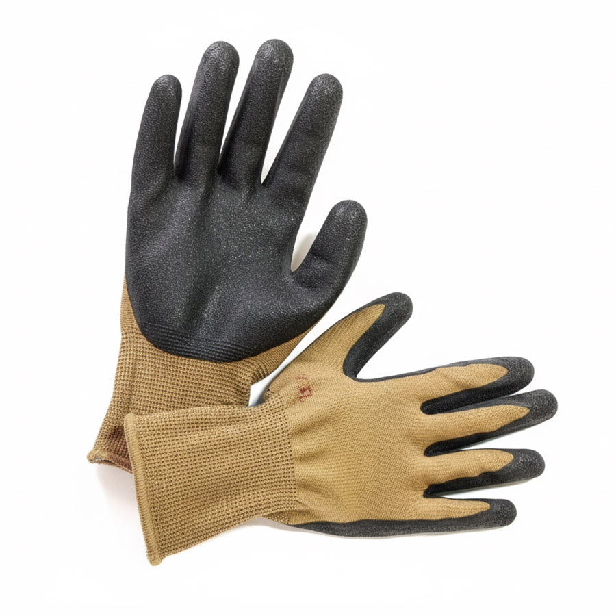 Piton Rubber Coated Gloves (LS-134) 3 Piton Rubber Coated Brown:Black (LS-134) - 5