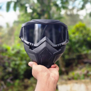 Plastic Full Face Black Glass (LS-259) - 4