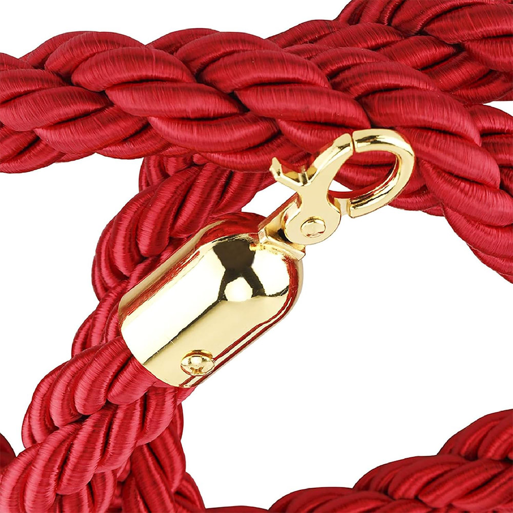 VIP Stanchion Rope (LS-217) - Twisted Barrier Line with Snap Hook 3 Premium VIP Q Manager Rope All Colour (LS-217) - 4