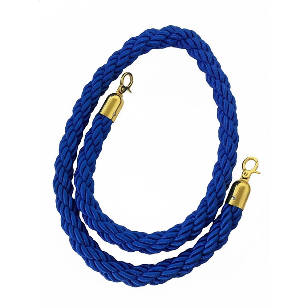 VIP Stanchion Rope (LS-217) - Twisted Barrier Line with Snap Hook 9 Premium VIP Q Manager Rope All Colour (LS-217) - 9