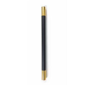 Black and Gold Stanchion (LS-211) - Luxury Ball Top Post 6 Q Manager Iron Base Black & Golden (LS-211) - 3