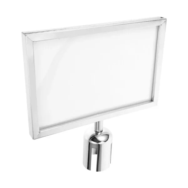 Stainless steel sign holder stand for offices